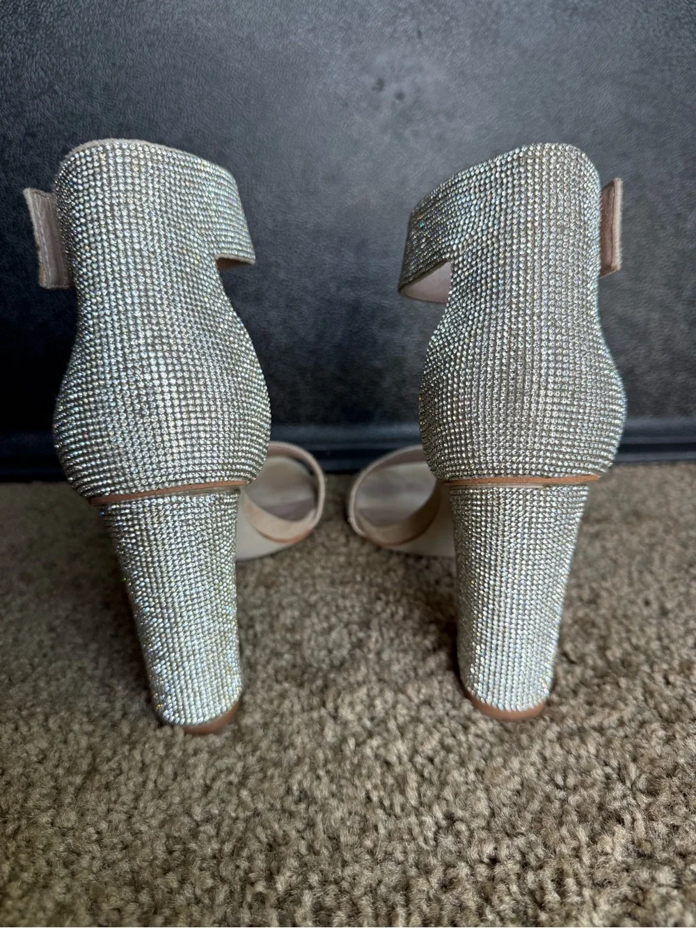 Jeffrey Campbell Lindsay Champagne Heels Women’s Size 8.5